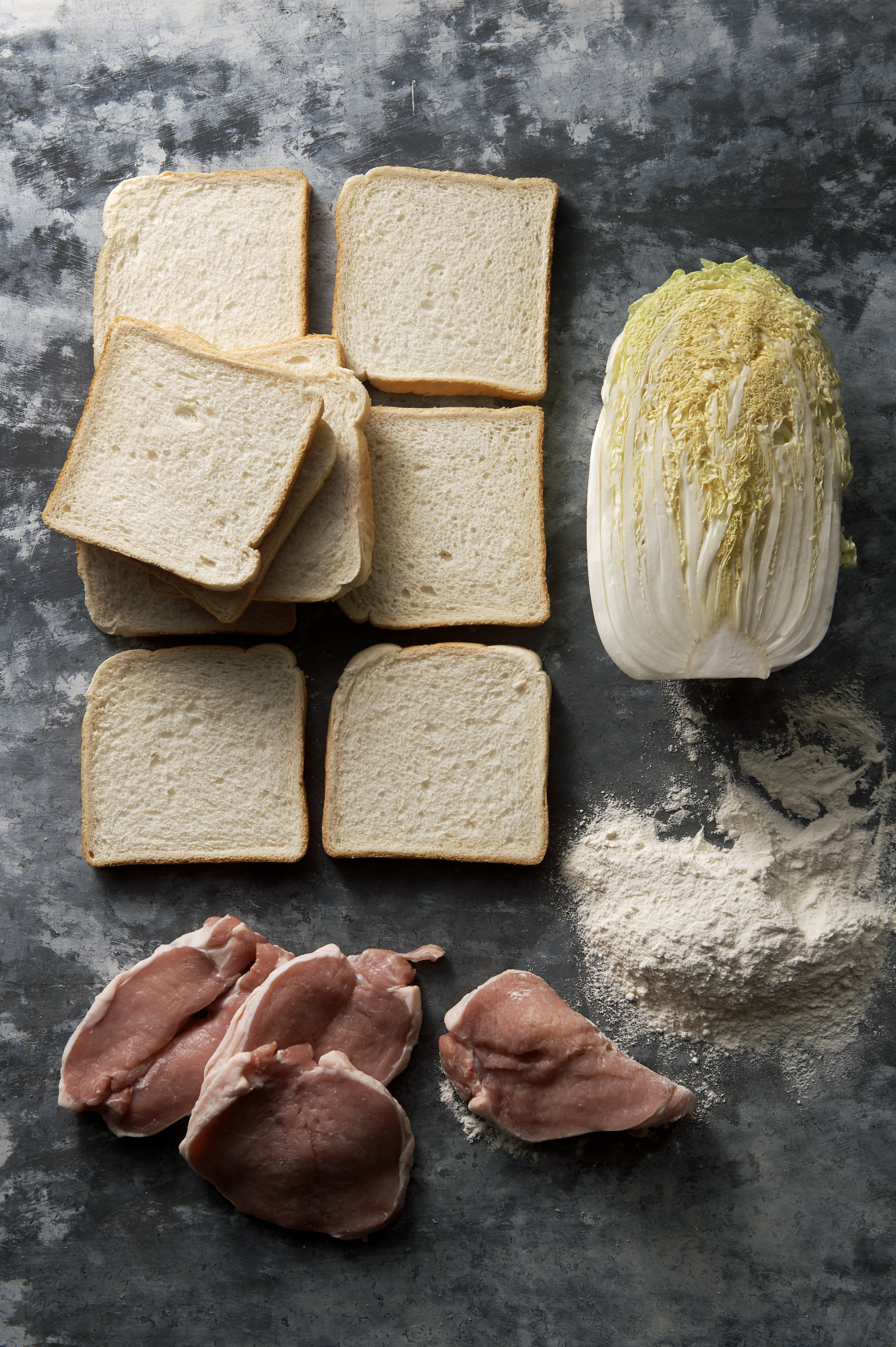 Tonkatsu sandwiches