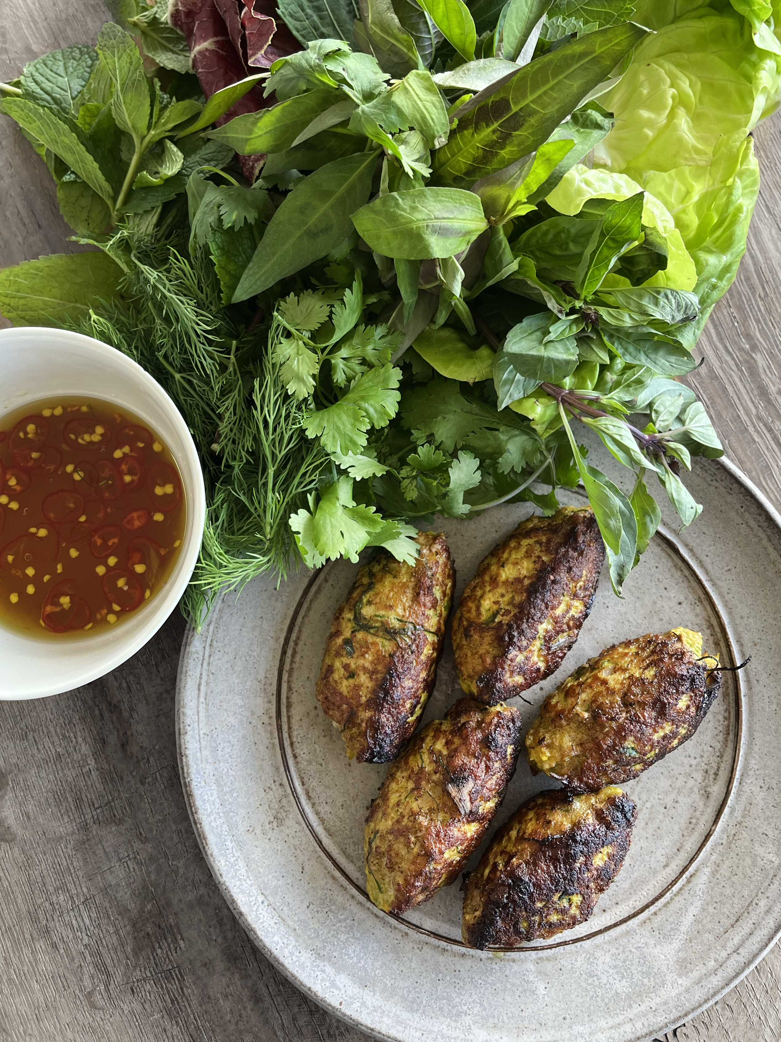 Lemongrass pork torpedo wraps
