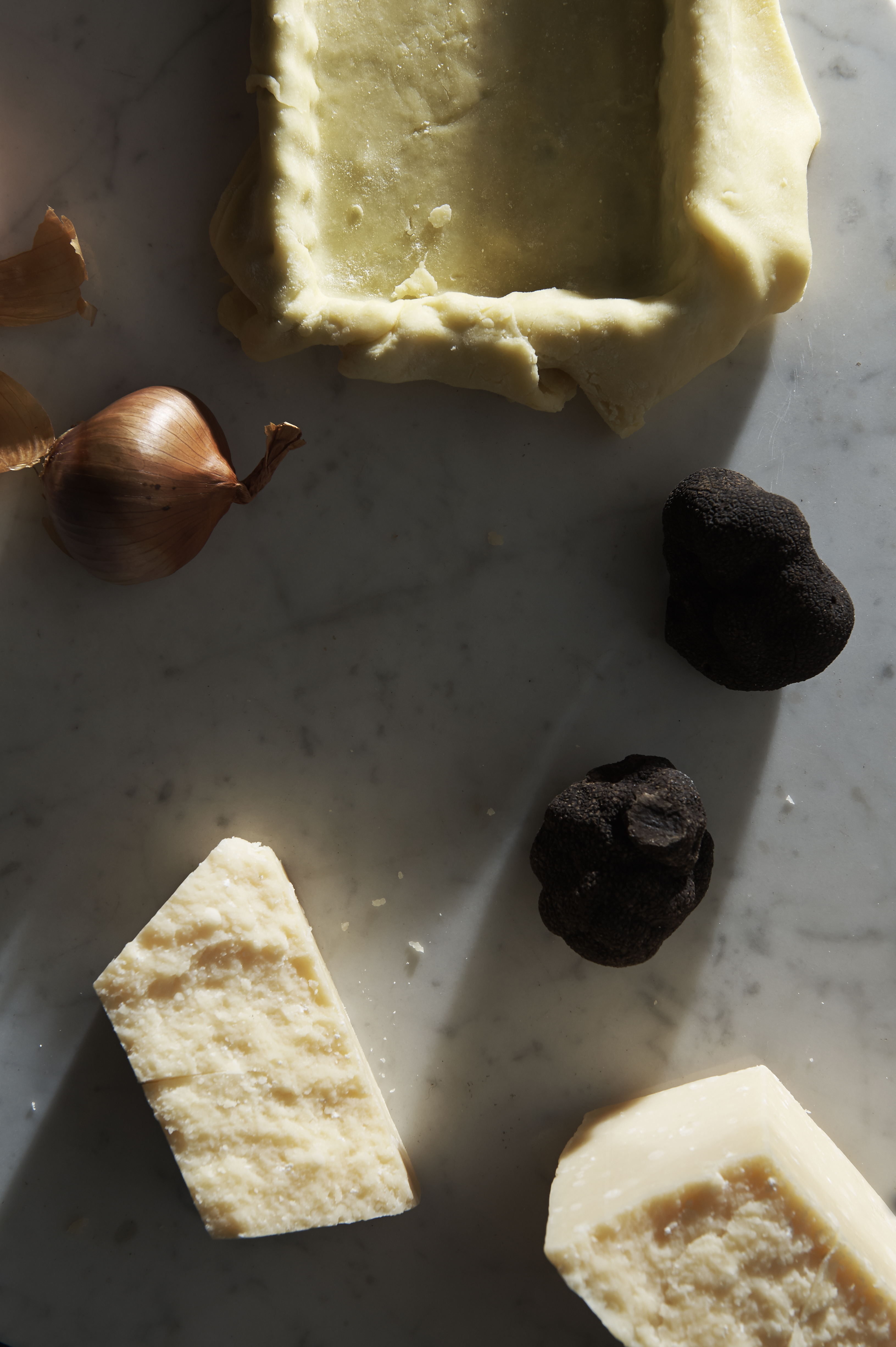 Truffle and parmesan tart