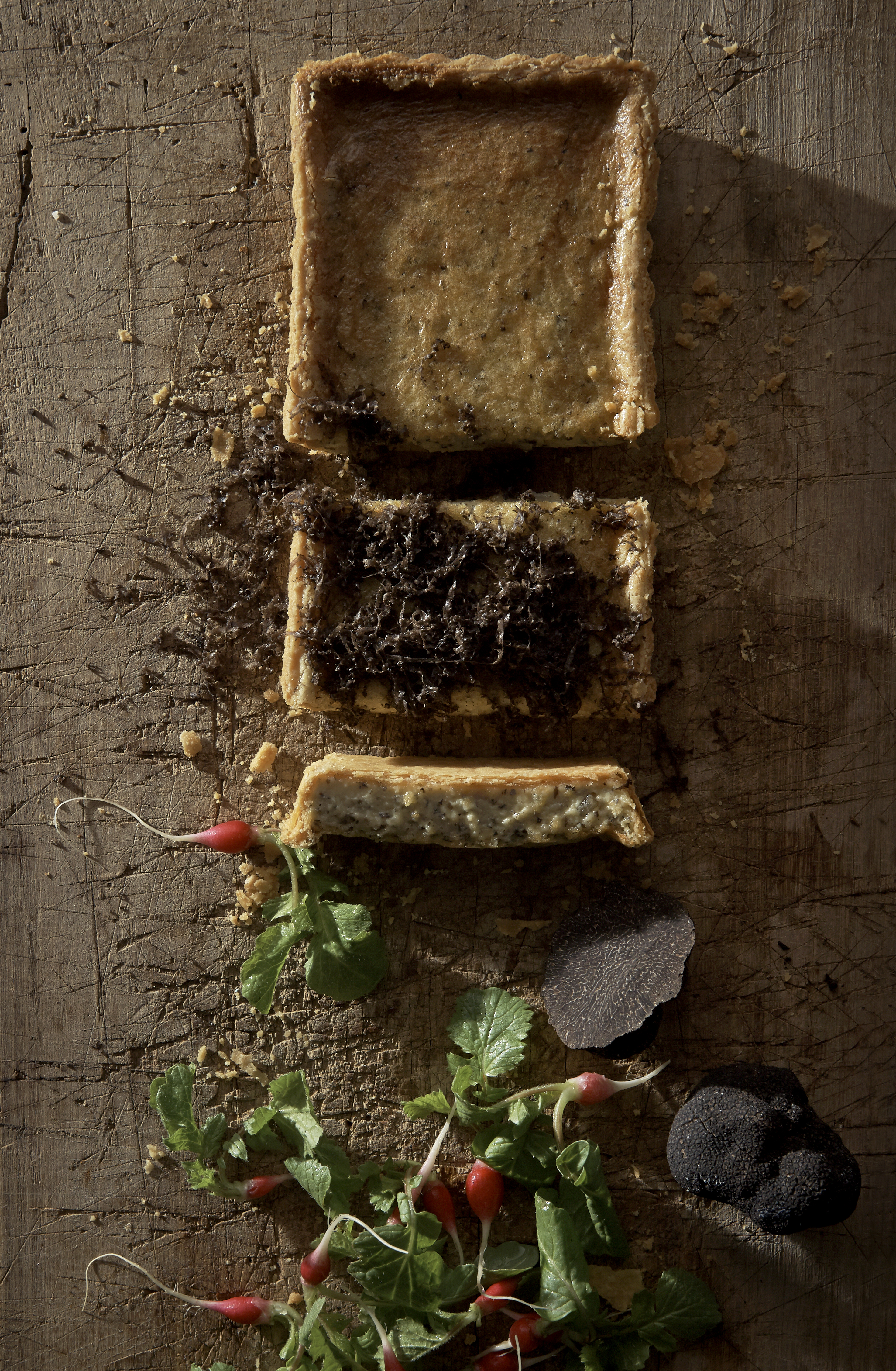Truffle and parmesan tart