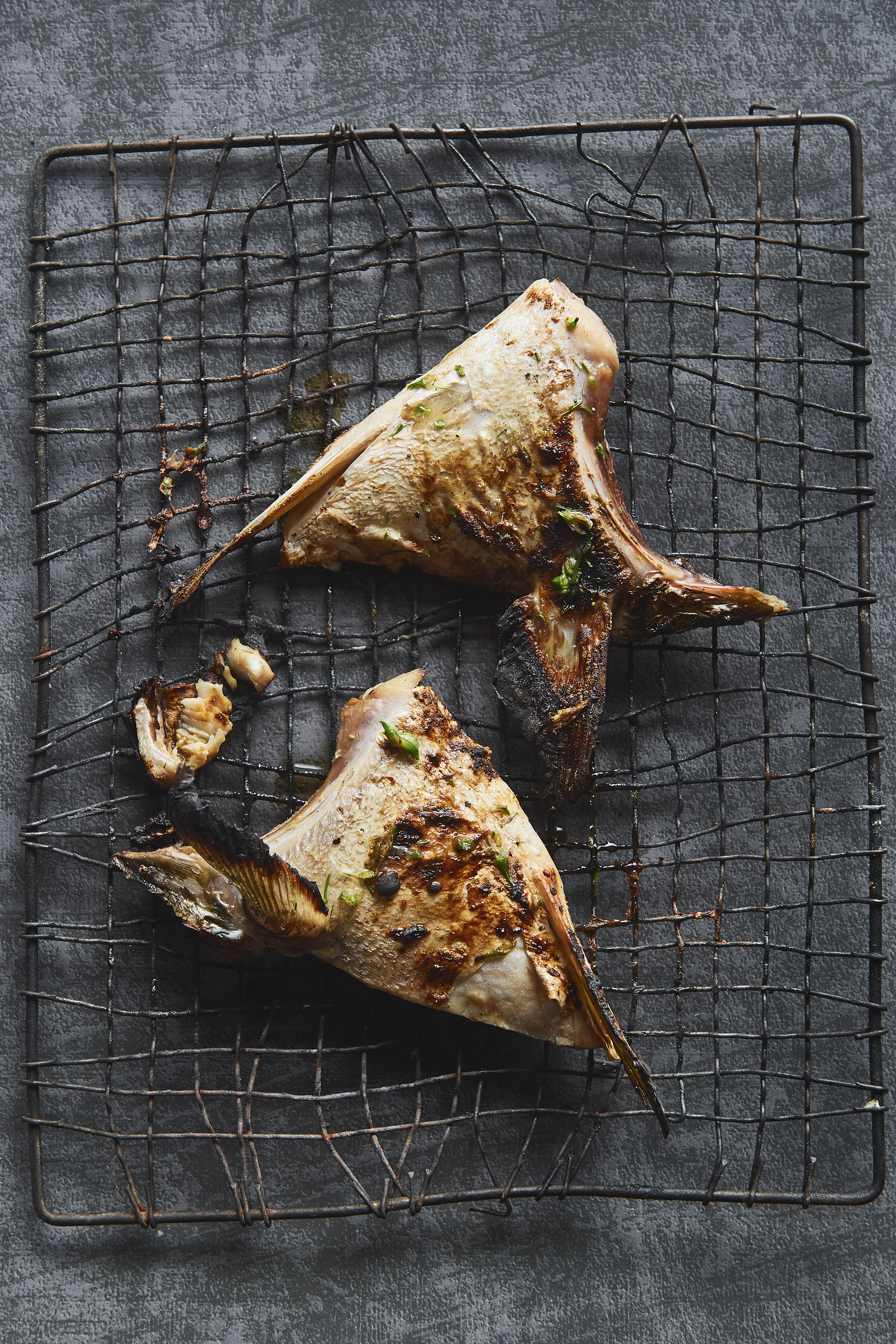 Grilled kingfish collar with tare and yuzu kosho