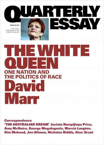 The White Queen: One Nation and the Politics of Race